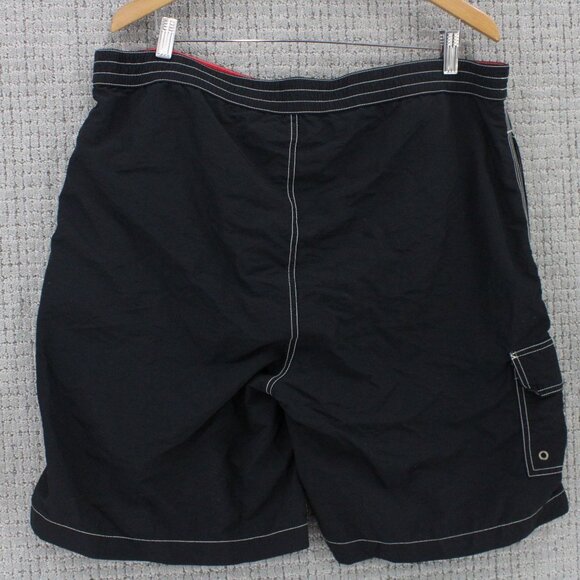 Polo By Ralph Lauren Board Shorts Mens XL Black Drawstring Pony Embroidered Y2k - Picture 6 of 10